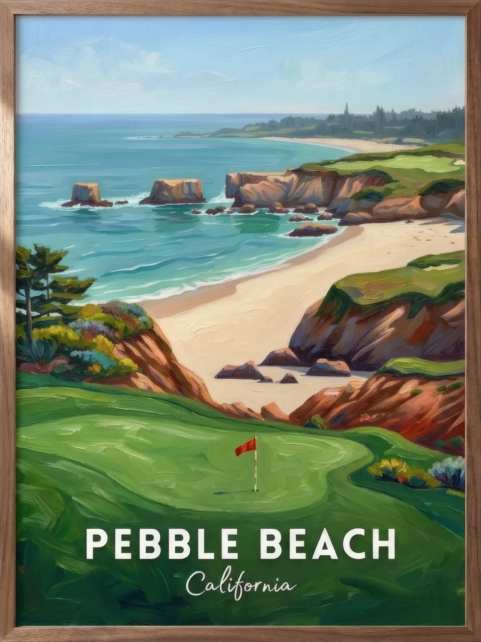 Coastal Course, art print