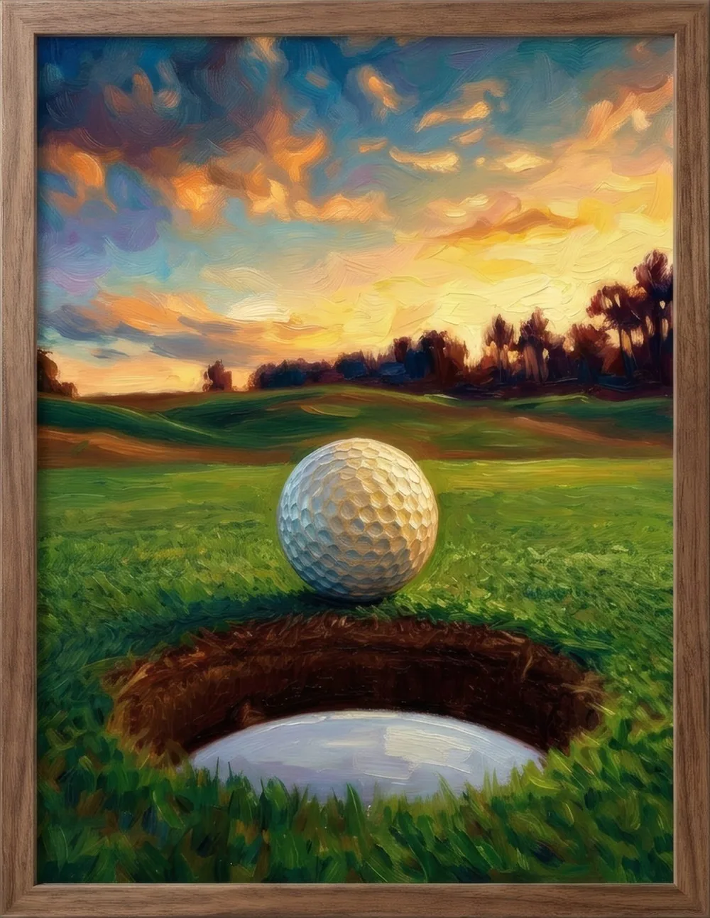 On the Green, art print