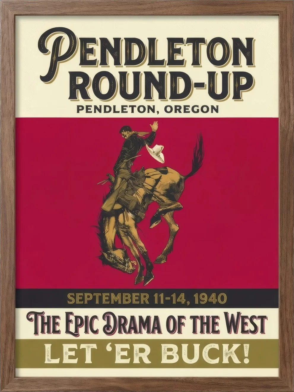 Round-Up, 1940, art print