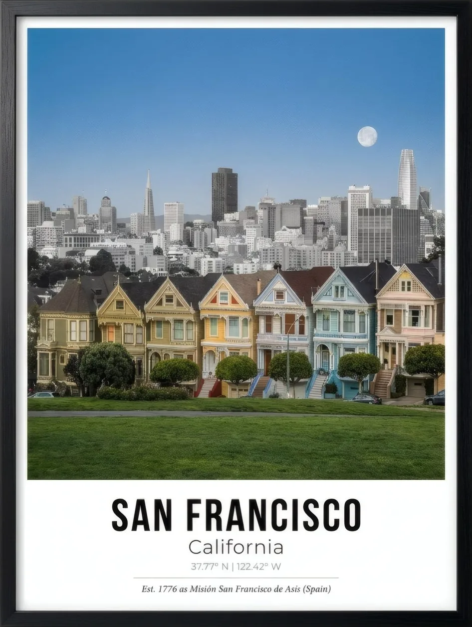 Painted Ladies, art print