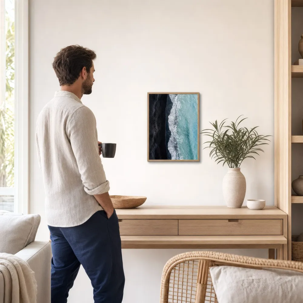 Tide Line: Styled room, from the listing. Frame not included