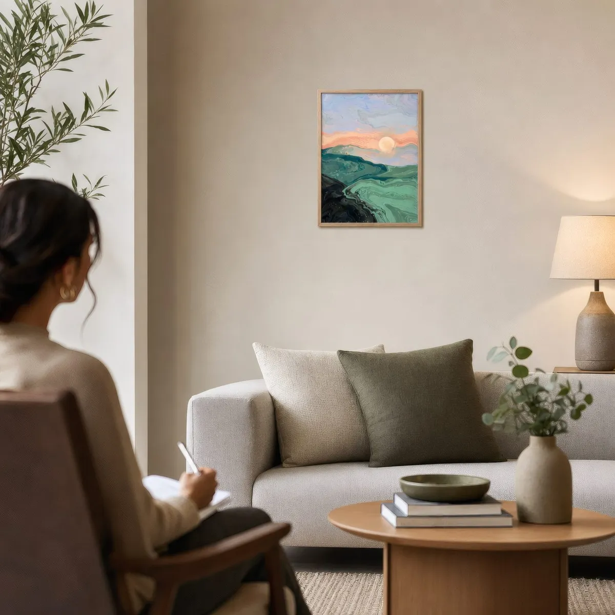 Soft Range: In a public space, from the listing. Frame not included