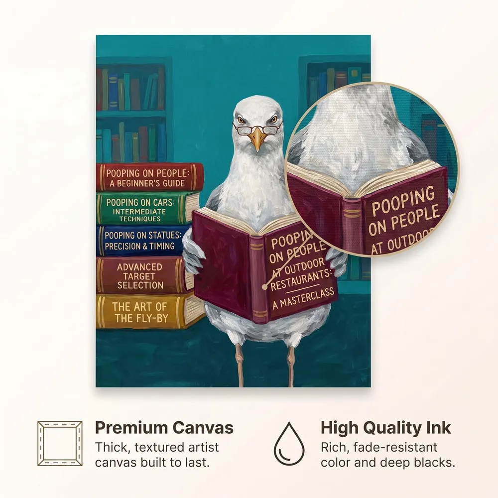 Well Read Goose: Materials, from the listing