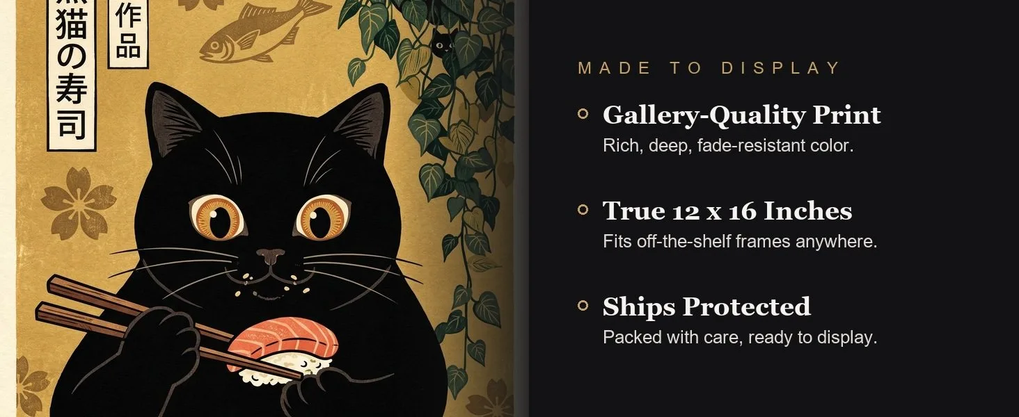 Made to display: gallery-quality print, true 12 x 16 inches, ships protected.