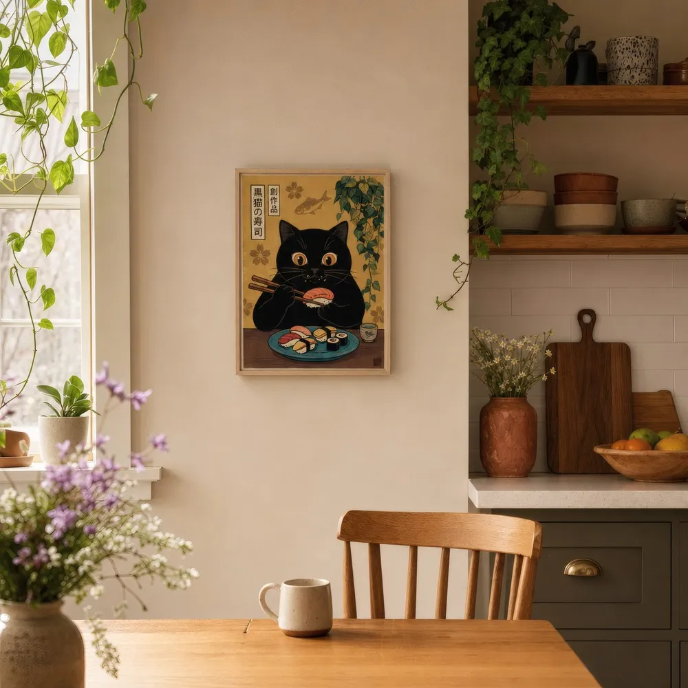 Sushi Cat: Styled room, from the listing. Frame not included