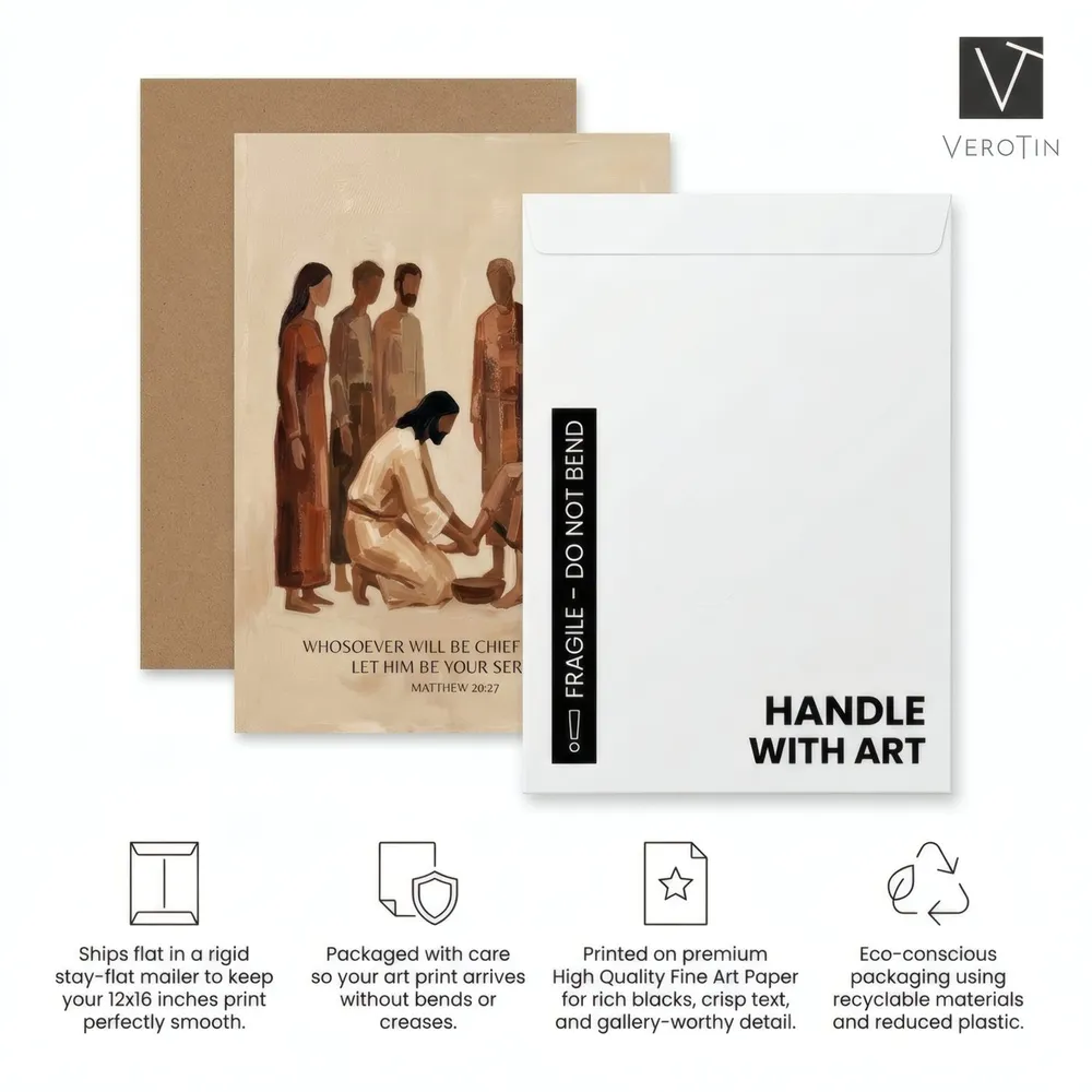 Washing of the Feet: How it ships, from the listing