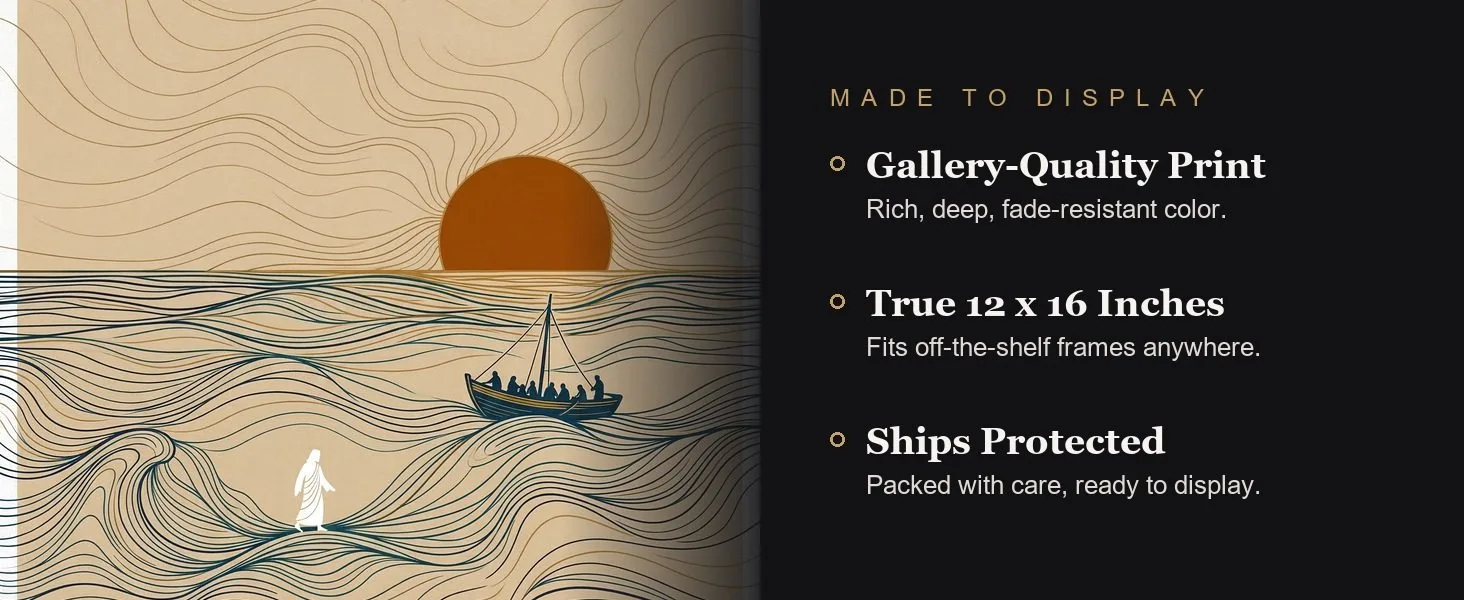 Made to display: gallery-quality print, true 12 x 16 inches, ships protected.