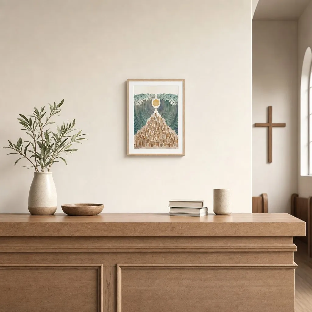 The Multitude: Styled room, from the listing. Frame not included
