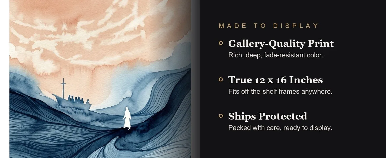 Made to display: gallery-quality print, true 12 x 16 inches, ships protected.