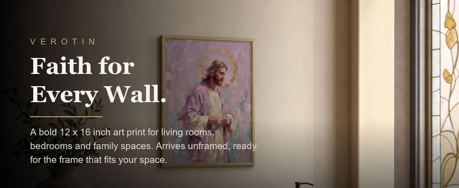 Portrait in Rose in a styled room. Arrives unframed, 12 x 16 in.
