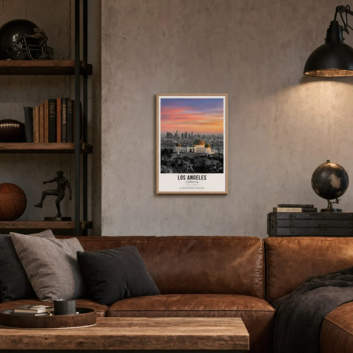 Los Angeles at Dusk: In a public space, from the listing. Frame not included