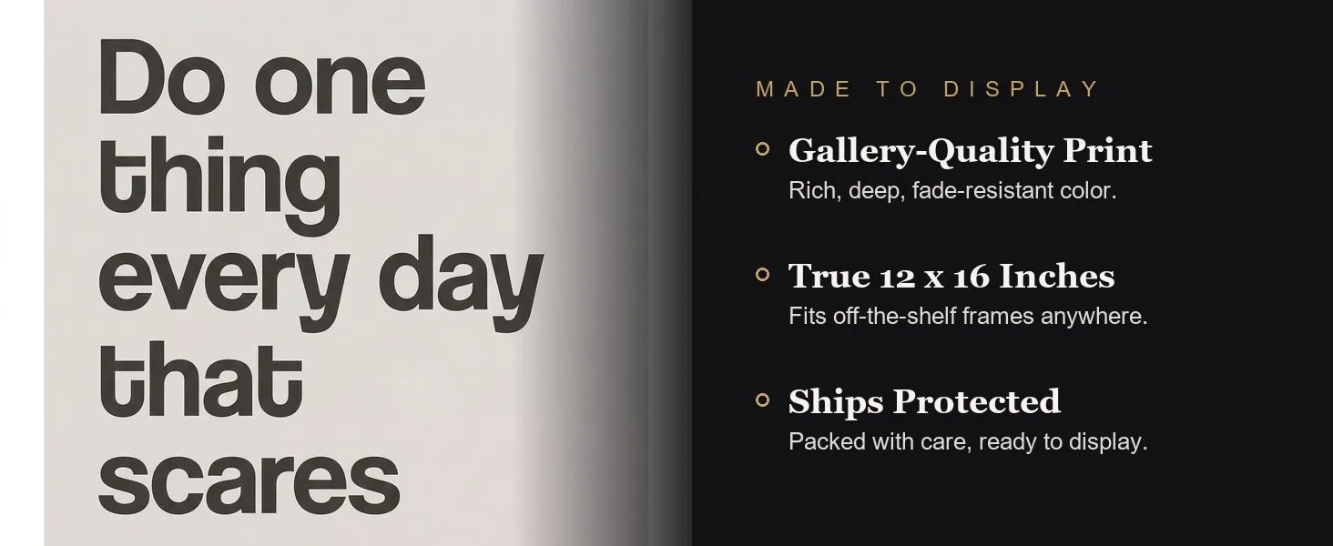 Made to display: gallery-quality print, true 12 x 16 inches, ships protected.