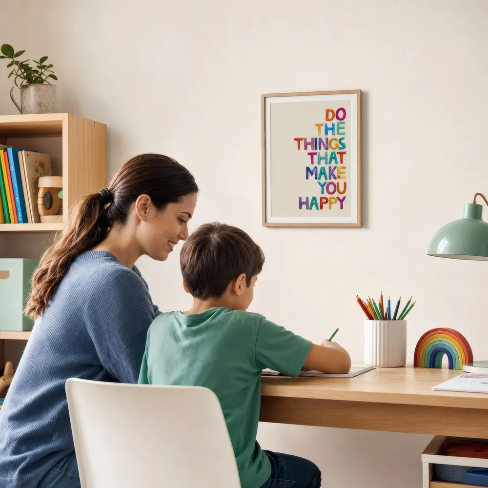Things That Make You Happy: Styled room, from the listing. Frame not included