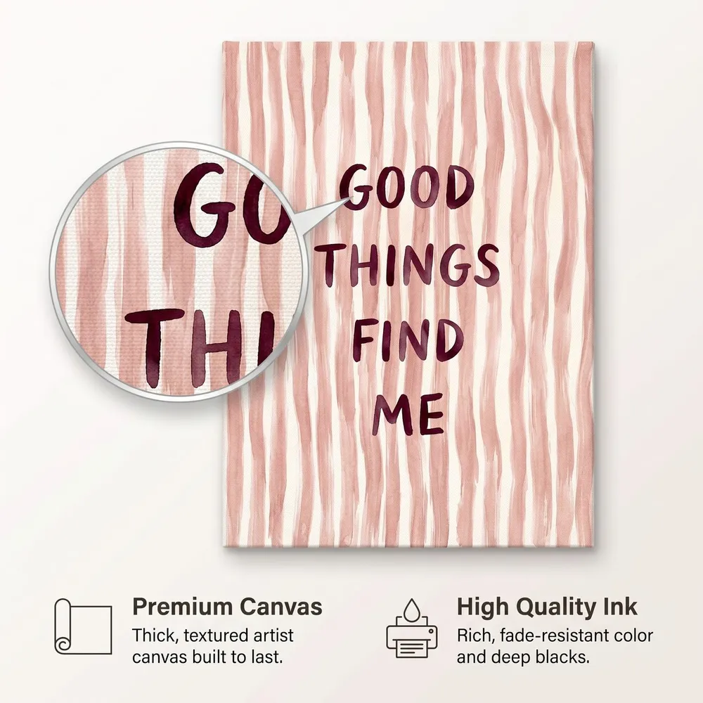 Good Things Find Me: Materials, from the listing