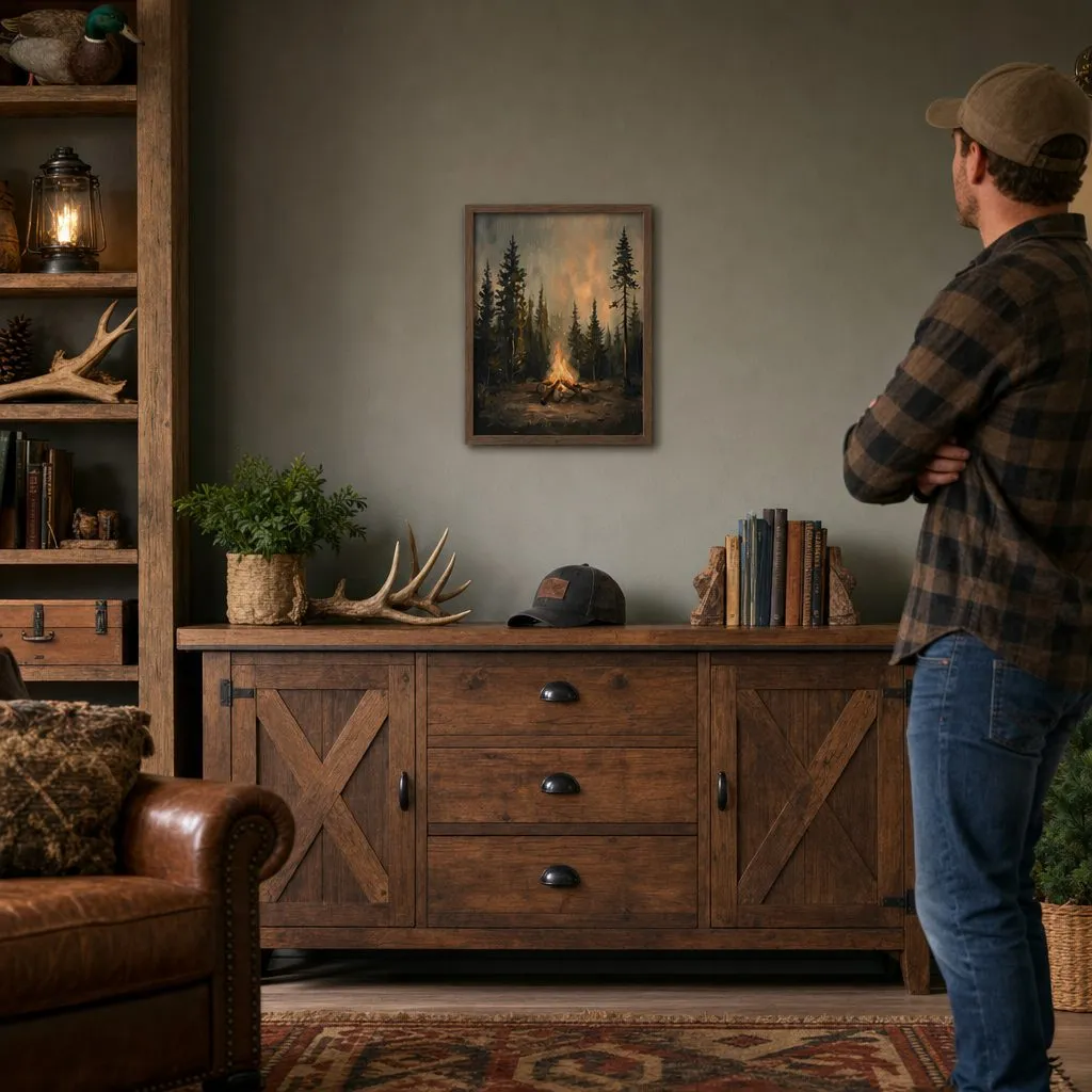 Camp Light: In a public space, from the listing. Frame not included