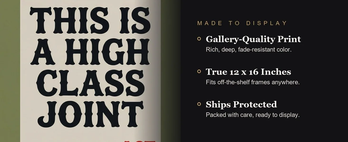Made to display: gallery-quality print, true 12 x 16 inches, ships protected.