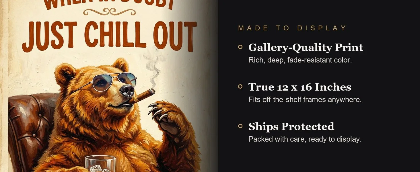Made to display: gallery-quality print, true 12 x 16 inches, ships protected.