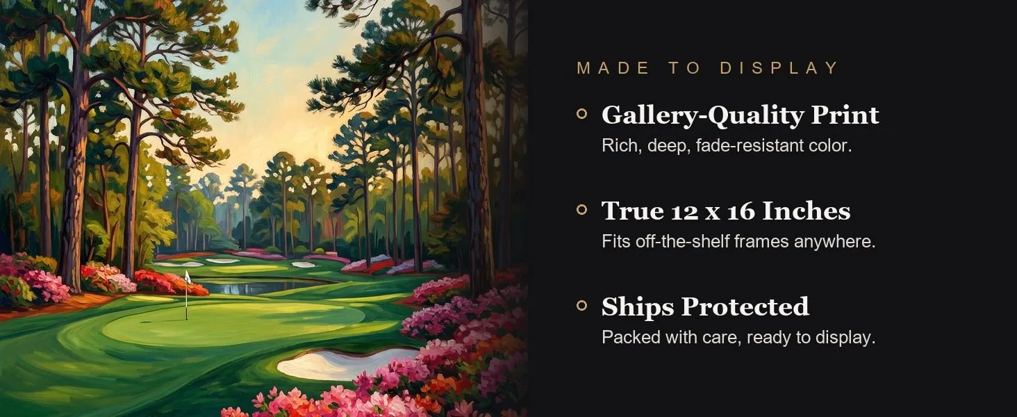 Made to display: gallery-quality print, true 12 x 16 inches, ships protected.