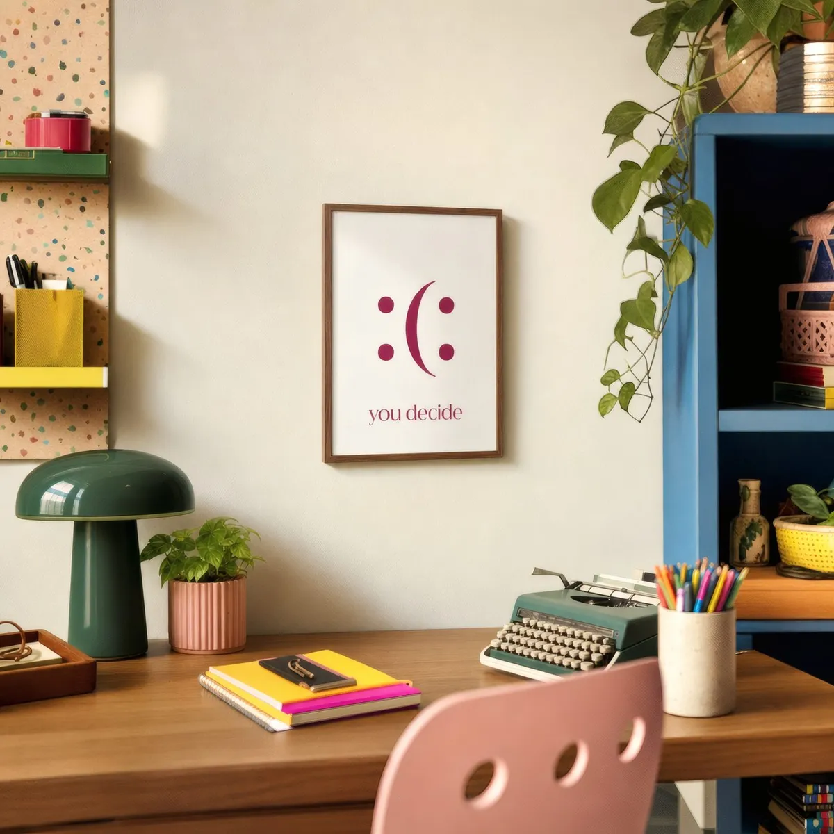 You Decide: Styled room, from the listing. Frame not included