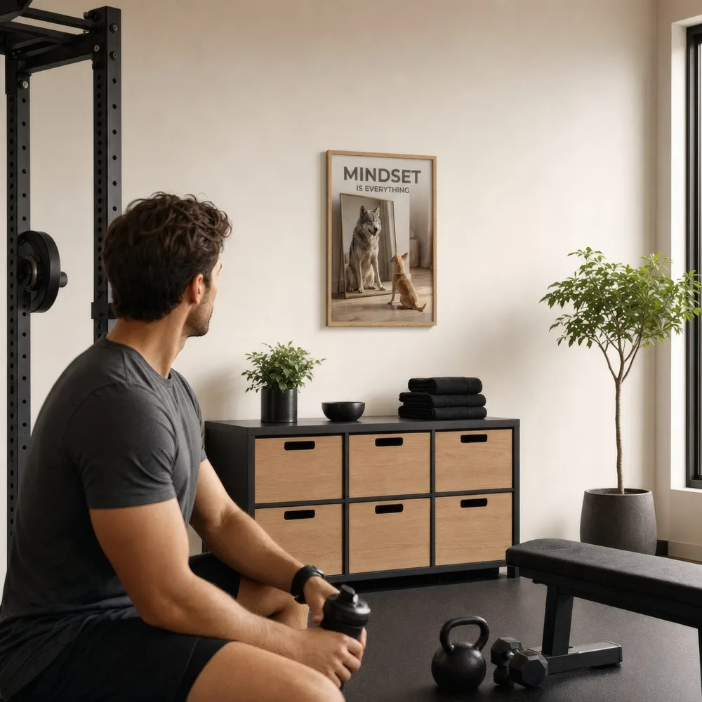 Mindset, Wolf: Styled room, from the listing. Frame not included