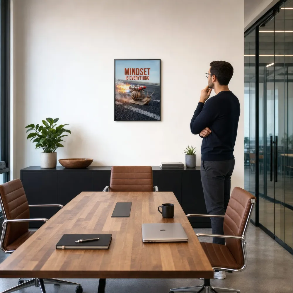 Mindset, Snail: Styled room, from the listing. Frame not included