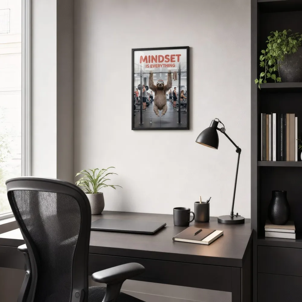 Mindset, Sloth: Styled room, from the listing. Frame not included
