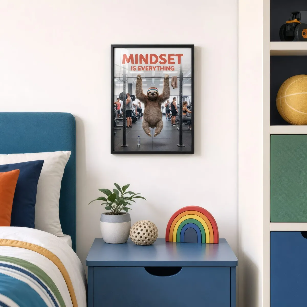 Mindset, Sloth: Styled room, from the listing. Frame not included