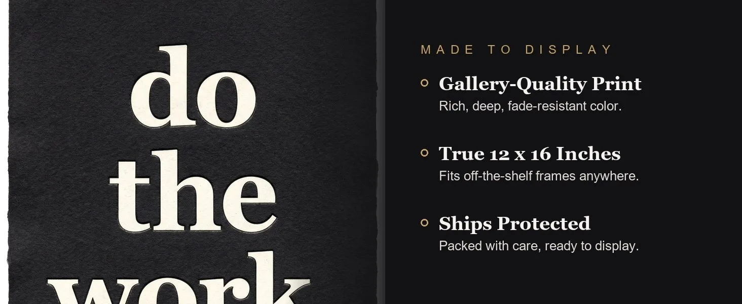 Made to display: gallery-quality print, true 12 x 16 inches, ships protected.