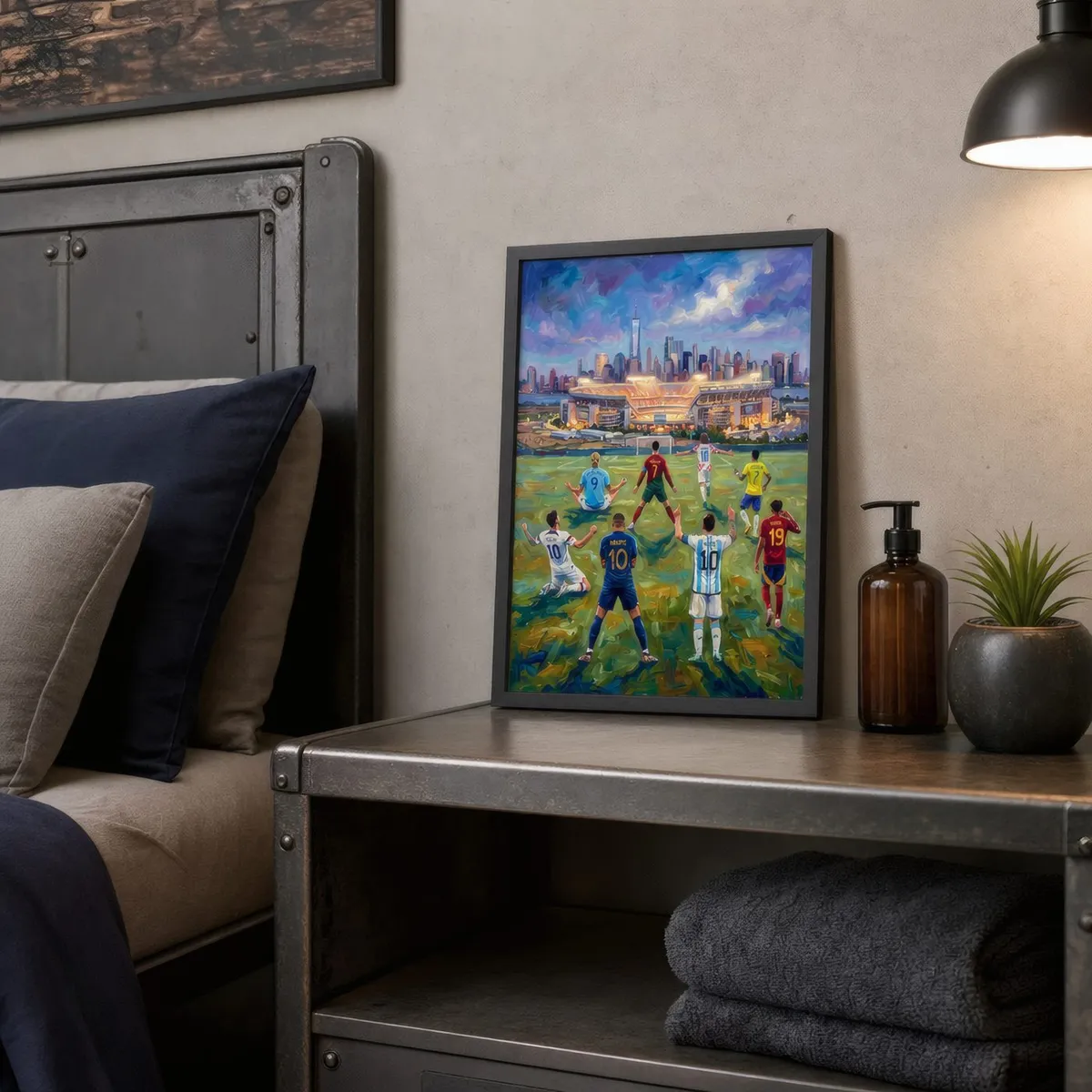 Legends: Styled room, from the listing. Frame not included